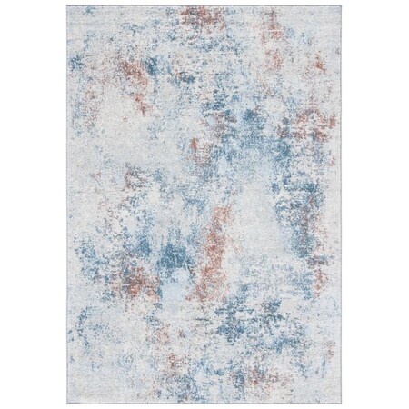 Safavieh 4 x 6 ft. Tulum Power Loomed Rectangle Area Rug Light Blue & Ivory TUL209M-4